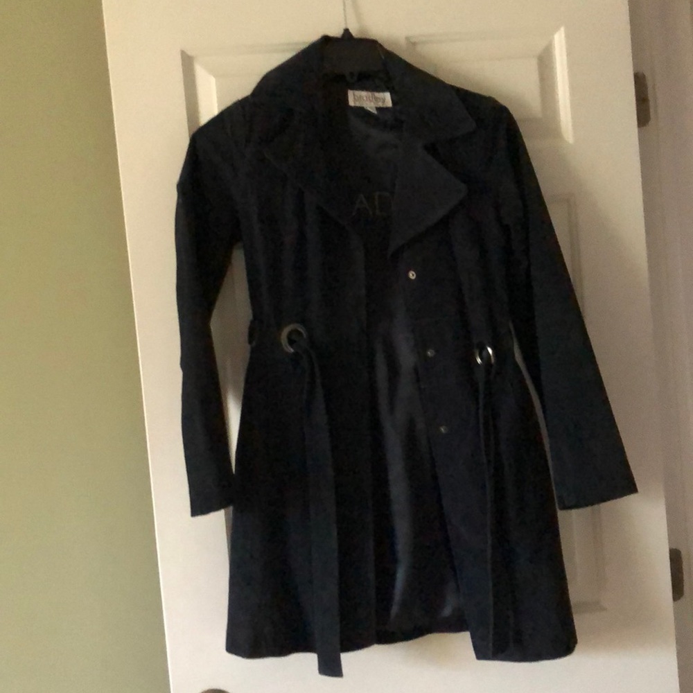 Blue suede Bradley coat size xs